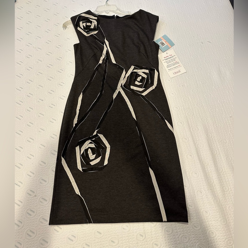 Beautiful Suzi Chin for Maggie Boutique dress dark grey size 2